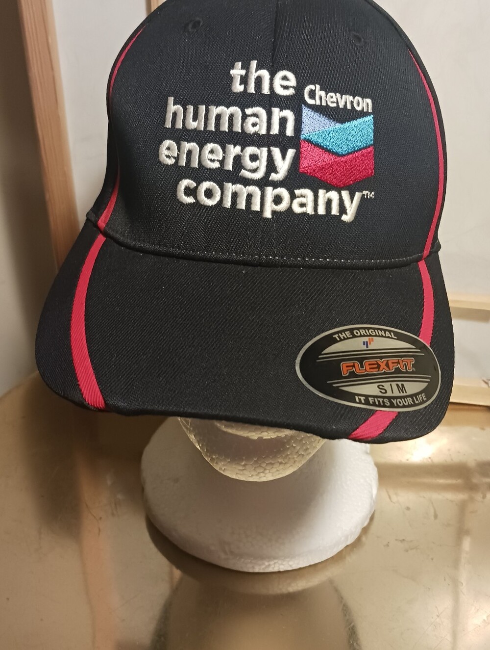 Branded Black & Red Flexfit Cap - Men Swim Accessory